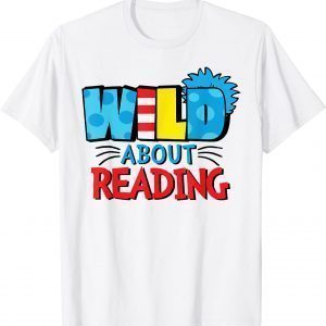 Wild About Reading Dr Teacher Red And White Stripe Hat Classic Shirt