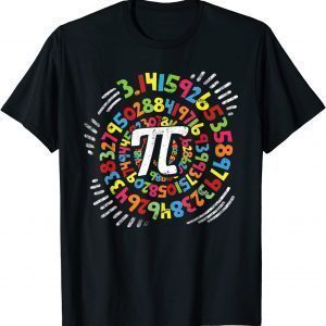 3.14 Pi Pop Art Spiral Math Science Geek Pi Day STEM Teacher Classic Shirt