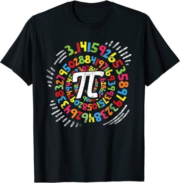 3.14 Pi Pop Art Spiral Math Science Geek Pi Day STEM Teacher Classic Shirt