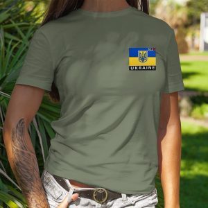 5.11 Ukraine Tactical Ukrainian Flag Shield Love Ukraine T-Shirt