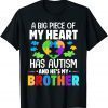 A Big Piece Of My Heart Has Autism and He's My Brother 2022 Shirt