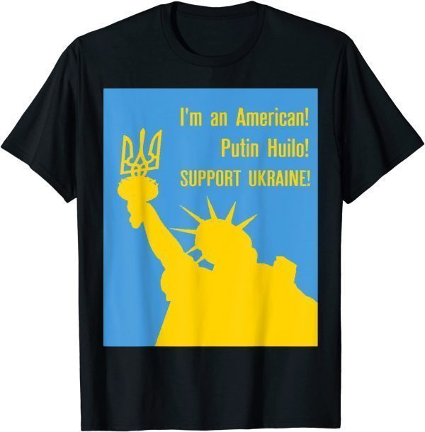 American Stand With Ukraine Support Ukraine Peace Ukraine T-Shirt