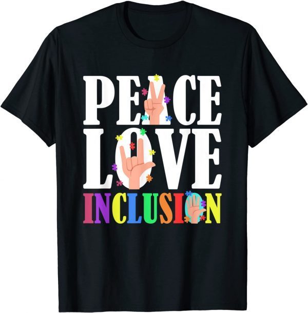 Autism Awareness Autistic Son Peace Love Inclusion Classic Shirt