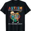 Autism Awareness Day Dabbing Skeleton Gift T-Shirt