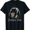 Autism Awareness Grandpa Bear Puzzle Support Autistic Adults T-Shirt