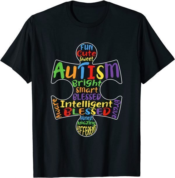 Autism Awareness Heart Blessed 2022 Shirt