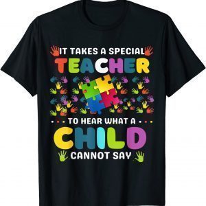 Autism Awareness It Takes A Special Teacher Classic T-Shirt