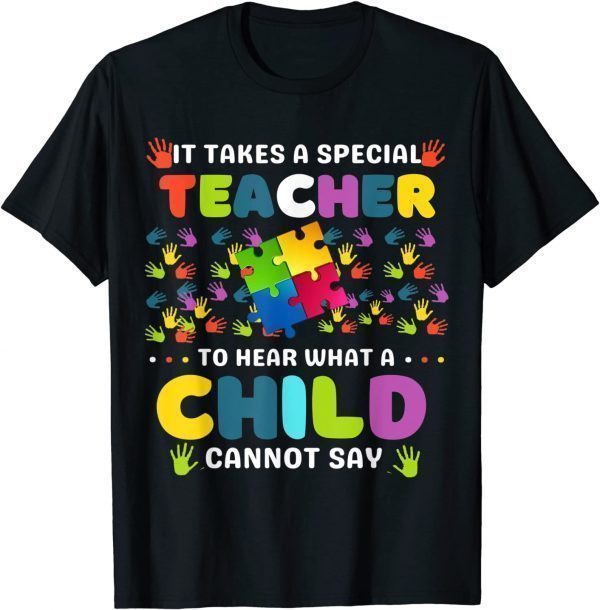 Autism Awareness It Takes A Special Teacher Classic T-Shirt