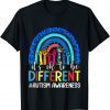 Autism Awareness It's Ok To Be Different Leopard Rainbow 2022 Shirt