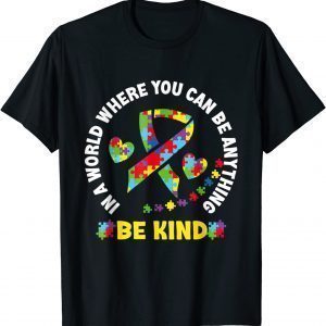 Autism Awareness Kindness Ribbon Heart T-Shirt