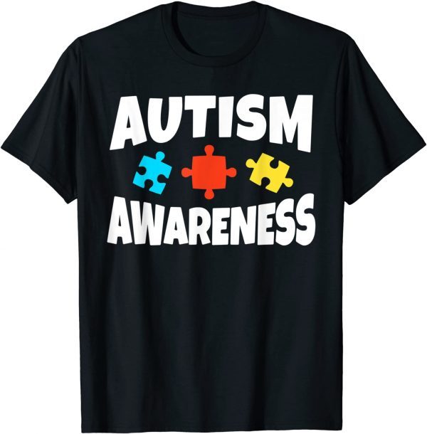 Autism Awareness Puzzle Piece Autistic Support 2022 Shirt