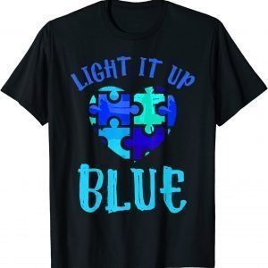 Autism Awareness Shirt Light it up Blue Autism Awareness 2022 Shirt