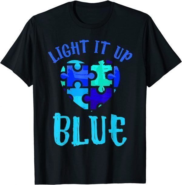 Autism Awareness Shirt Light it up Blue Autism Awareness 2022 Shirt