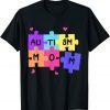 Autism Awareness Support Autistic Mother With Puzzle Pieces 2022 Shirt
