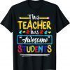 Autism Awareness THIS Teacher HAS AWESOME STUDENTS Puzzle 2022 Shirt