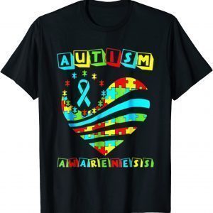 Autism Awareness Women Heart Support Autistic Classic Shirt