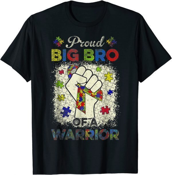 Autism Big Bro Of Autism Awareness Warrior Support Autistic Classic Shirt