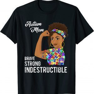 Autism Mom Indestructible Autistic Puzzle Ribbon Awareness Classic Shirt