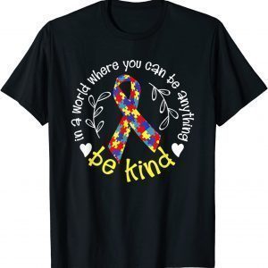 Awesome Autism Awareness Colorful Ribbon Puzzle Pieces 2022 Shirt