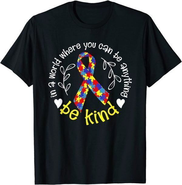 Awesome Autism Awareness Colorful Ribbon Puzzle Pieces 2022 Shirt