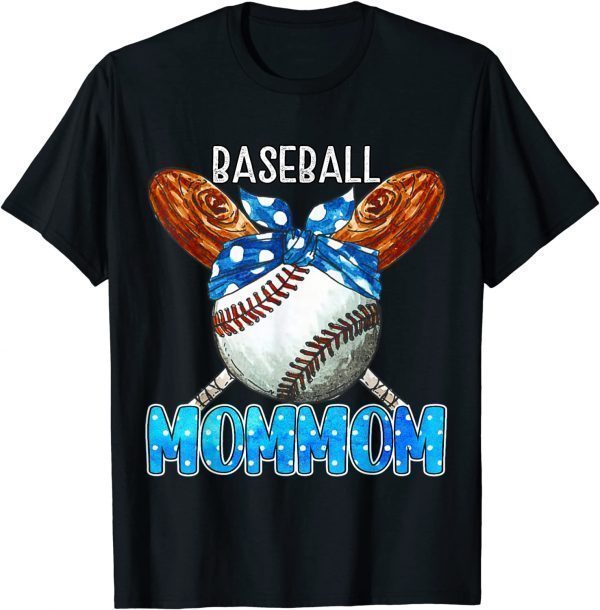 Bandana Game Day Baseball Mommom Team Sports Classic Shirt