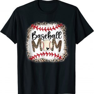 Baseball Mom Leopard Softball Mom Mother's Day Classic T-Shirt