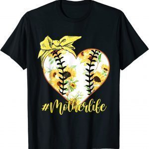 Baseball Mother Ball Floral Bandana Heart Mother's Day 2022 Shirt