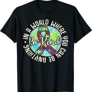 Be Kind Autism Awareness Puzzle Earth Cute Family Matching 2022 Shirt