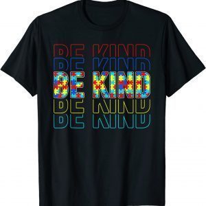 Be Kind Autism Awareness Special Education Autism Teacher T-Shirt