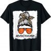 Bleached Basketball Mom Life Leopard Messy Bun Game Day Classic Shirt
