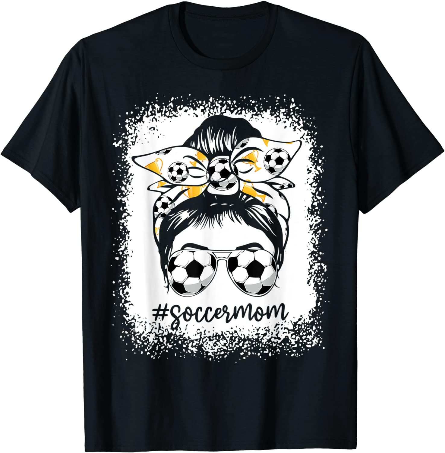 Bleached Soccer Mom Messy Bun Soccer Lover 2022 Shirt