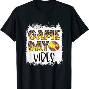 Bleached Softball Game Day Vibes Softball Season Classic Shirt