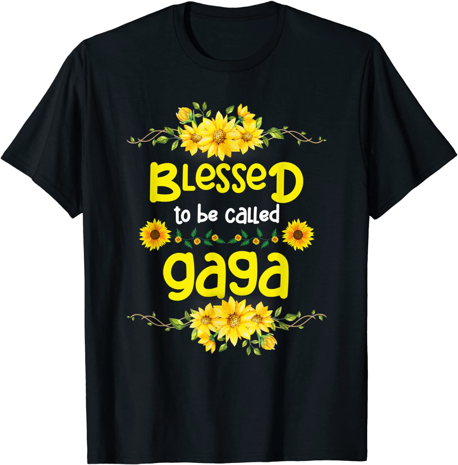 Blessed To Be Called Gaga Mothers Day Sunflower Gaga 2022 Shirt
