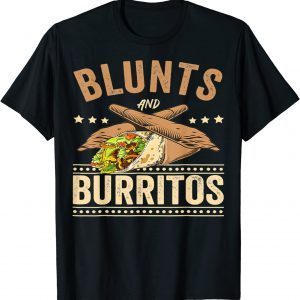 Blunts And Burritos Mexican Food, Weed Smoker Stoner 2022 Shirt