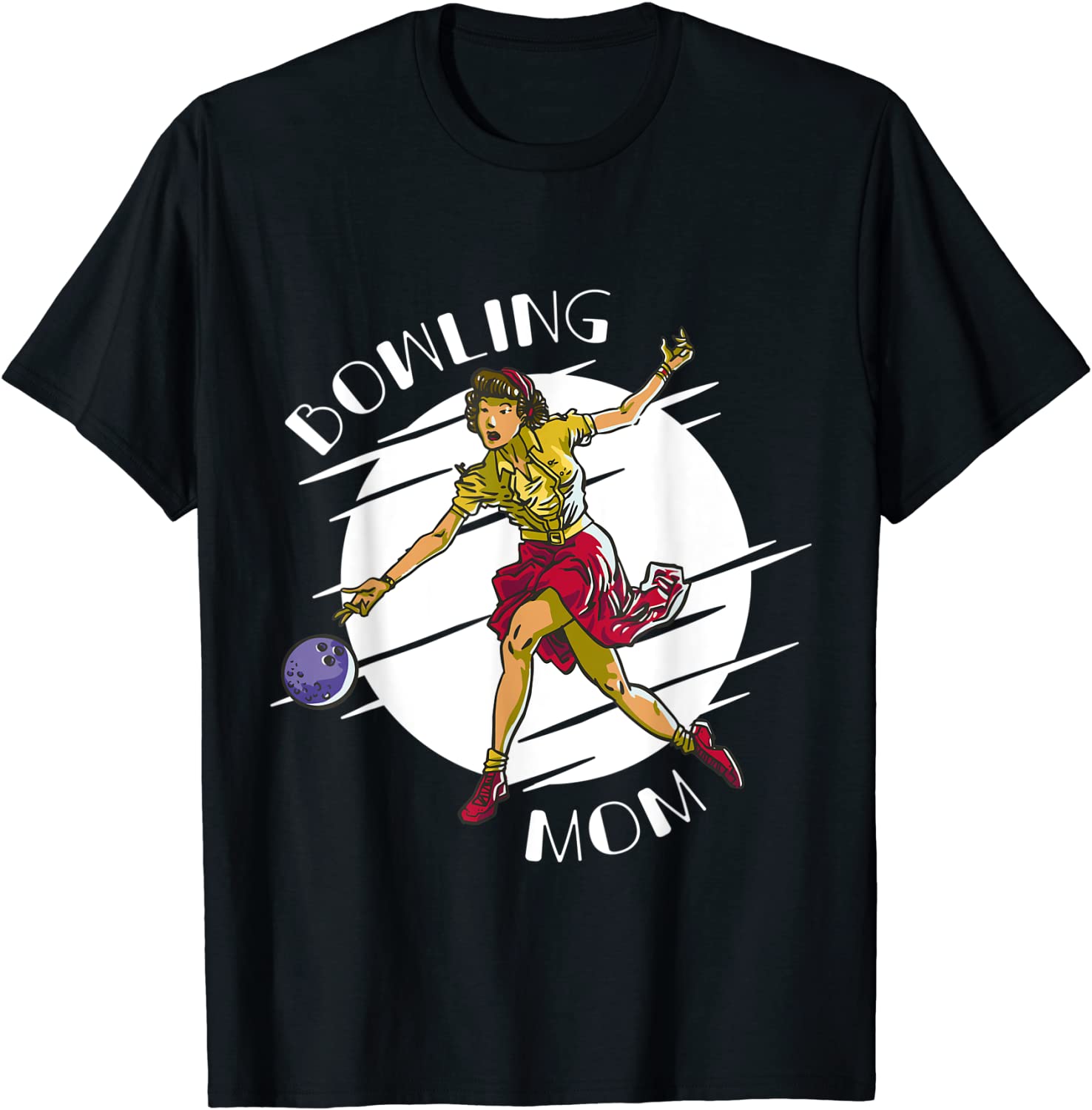 Bowling Mom Mother's Day 2022 Pin-up Mama Bowling Player 2022 Shirt