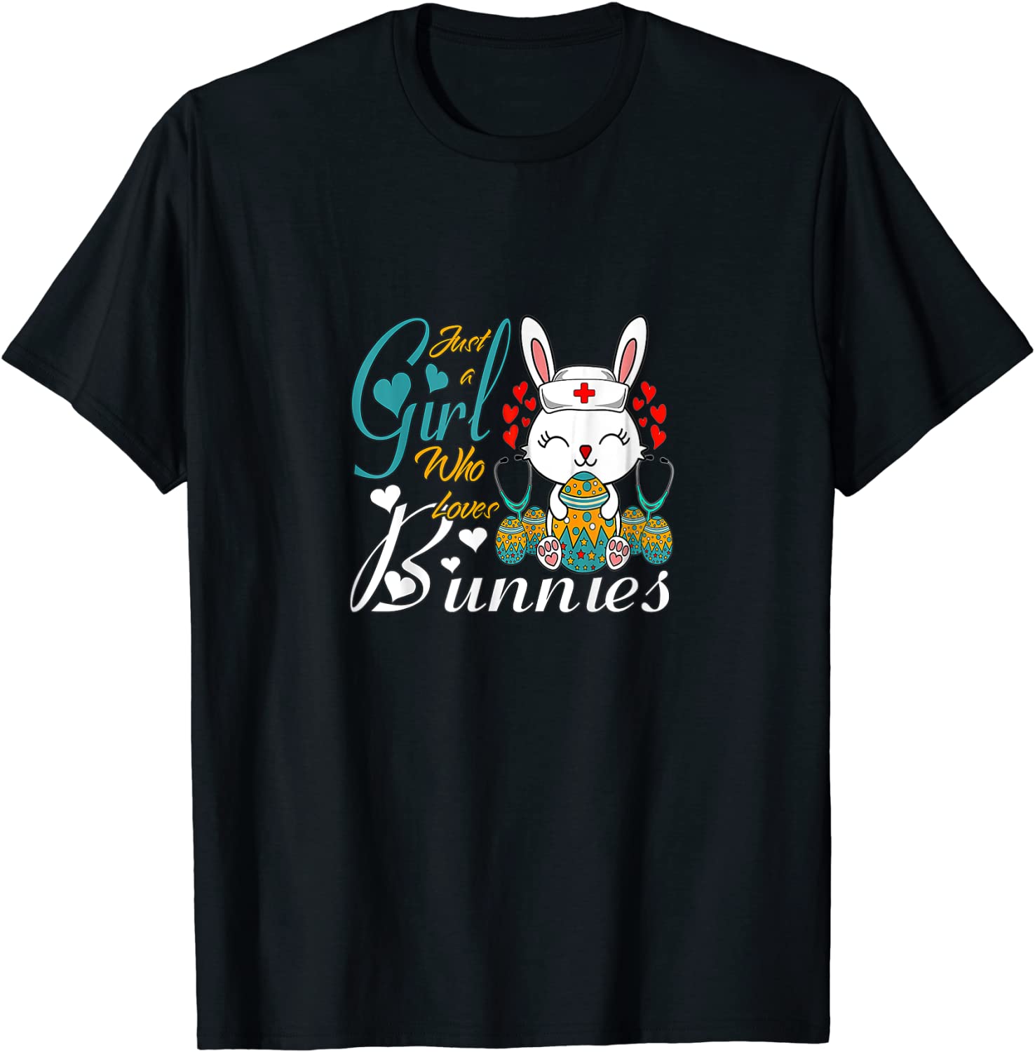 Bunny Easter Day Rabbit Just A Girl Who Loves Bunnies Classic Shirt