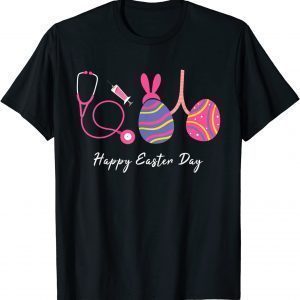 Bunny Egg Lungs Respiratory Nurse Therapist Happy Easter Day 2022 Shirt