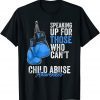 Child Abuse Prevention Awareness Boxing Gloves Blue Ribbon 2022 Shirt
