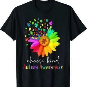 Choose Kind Autism Awareness Sunflower Mom Classic Shirt