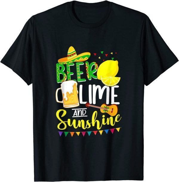 Cinco De Mayo Bunny Bring Beer Lime Guitar Sombrero 2022 Gift Shirt