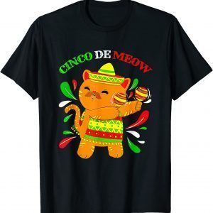 Cinco De Meow Ideas Cinco De Mayo Cat Lover Owner 2022 T-Shirt