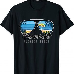 Clearwater Beach Florida Palm Tree Sunglasses 2022 Shirt