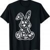 Cute Bunny Rabbit Easter Eggs Floral Happy Easter Day 2022 Gift Shirt