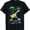 Dabbing Shamrock St Patricks Day I Stand With Ukraine Ukrainian Flag Shirt