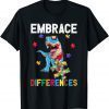 Dinosaur Puzzle Piece Autism Awareness 2022 Shirt