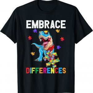 Dinosaur Puzzle Piece Autism Awareness 2022 Shirt
