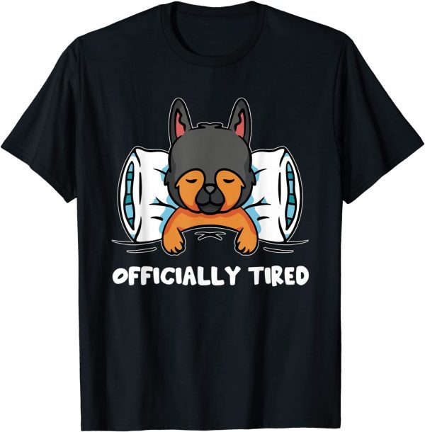Dog Owner Quote Officially Tired Puppy 2022 Shirt