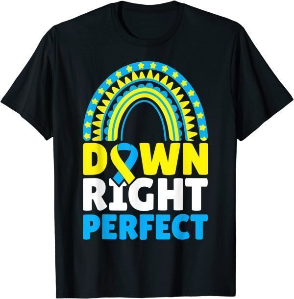 Down Syndrome Awareness My Nephew Is Down Right Perfect 2022 Shirt