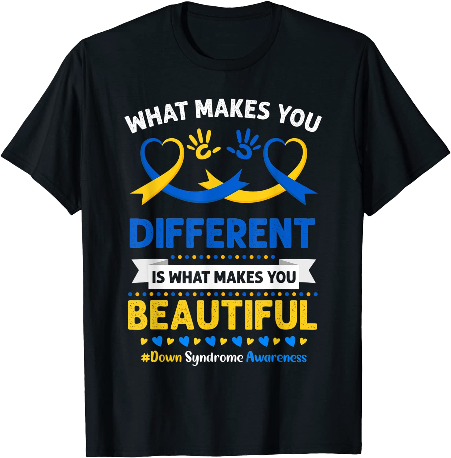 Down Syndrome Awareness Shirts Ribbon Down T21 Day Beautiful 2022 T-Shirt