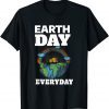 Earth Day Everyday Rainbow Teacher Retro Cute Earth Day 2022 Shirt